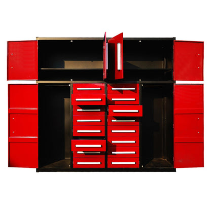 7ft Garage Storage Cabinet with 16 Drawers