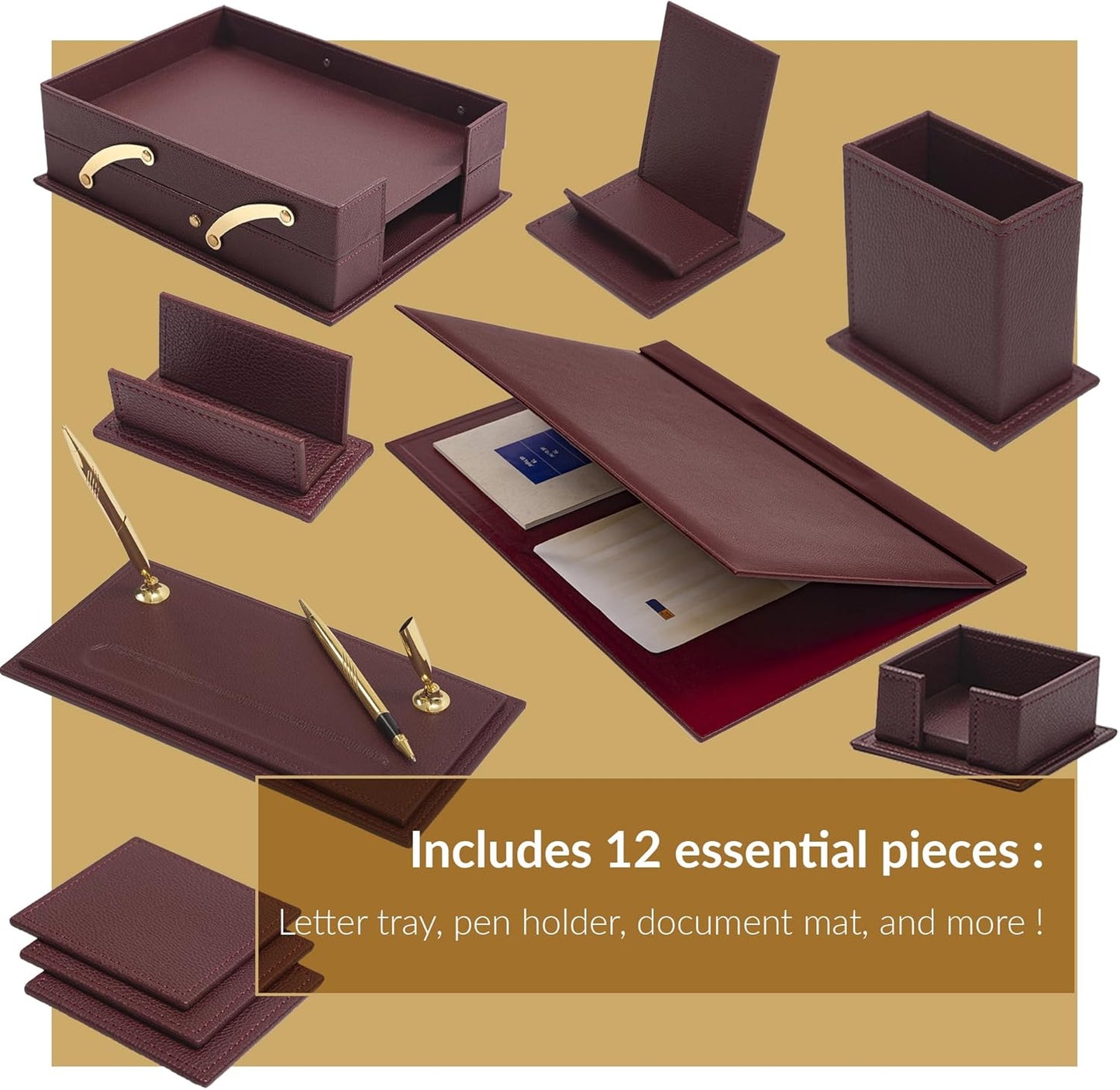 MOOG Classic Desk Organizer - Orange- 12 PCS