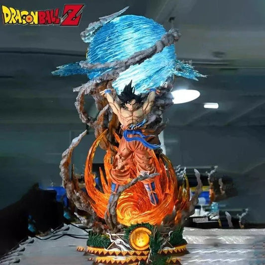 Goku LED Anime Figure, Spirit Bomb Dragon Ball Z, Dragon Ball Super Son Goku Figurines, Anime Gift 10 in