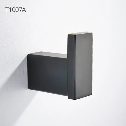 Bathroom Accessories Set Matt Black Finish Wall Toilet Paper Holder Towel Bar Shelf Brush Holders Bath Hardware Set 10 Choice