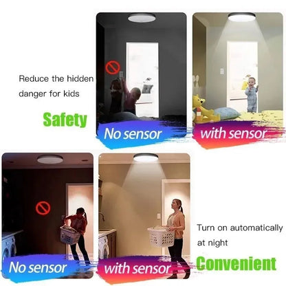 Led Ceiling Lamp With Motion Sensor 40W 30W 20W 18W 15W 12W Led Ceiling Light Fixtures For Entrance Balcony Corridor 110V 220V