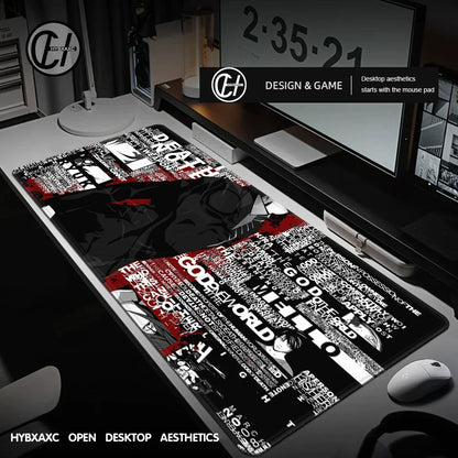 DEATH NOTE Mousepad INS Tide Large Thickened Mouse Pad Oversized Gaming Keyboard Notebook Table Mat for PC Computer Table