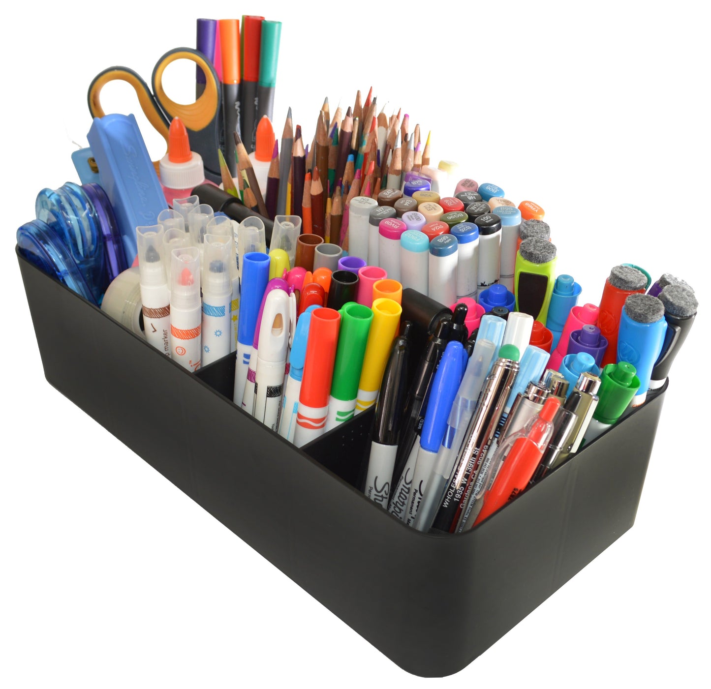 Enjoy Organizer 10 PACK -Large Plastic Storage Portable Caddy with Handles Made In USA