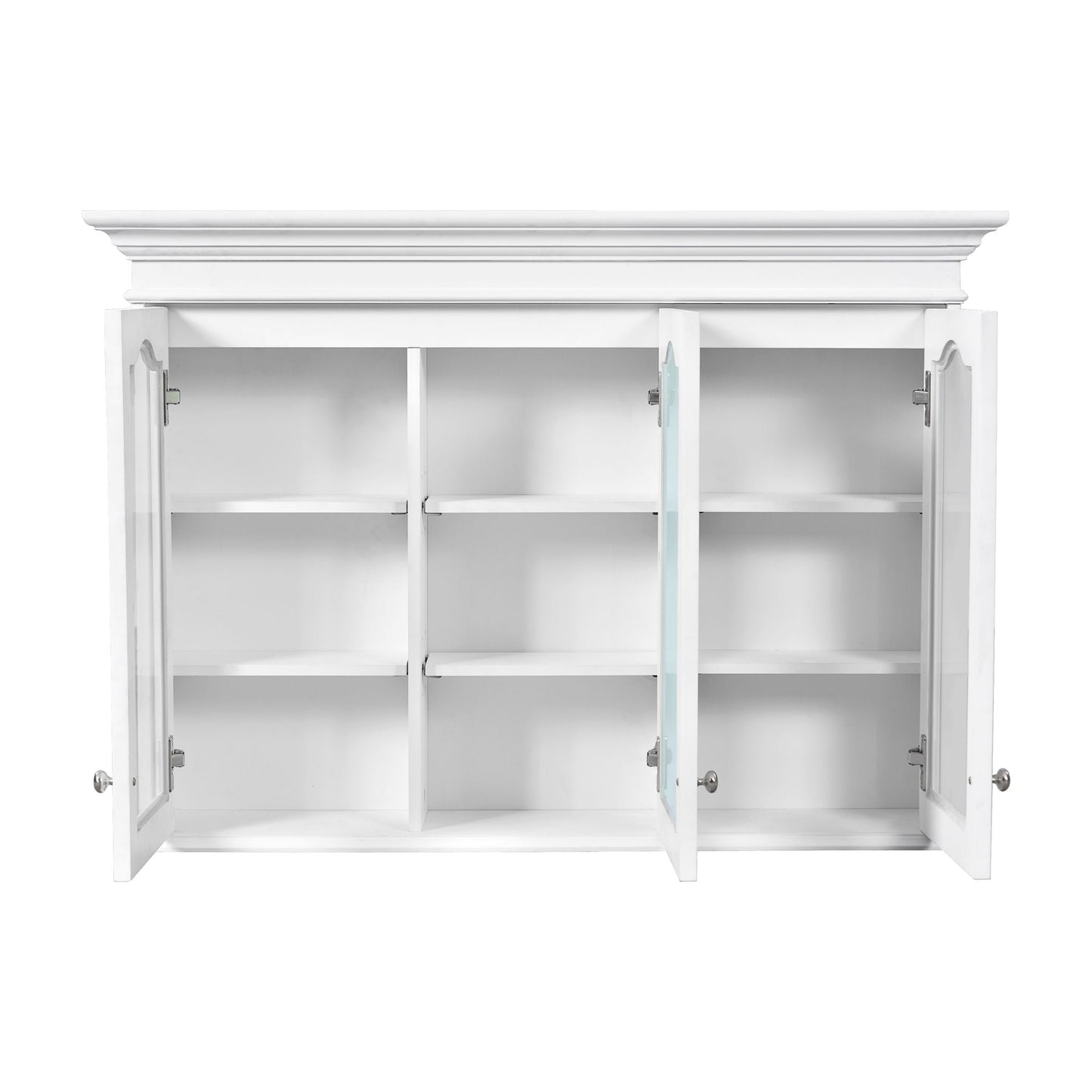 Medicine Cabinet With Mirror Door And Adjustable Shelves, Wall-Mounted Bathroom Storage Cabinet - White