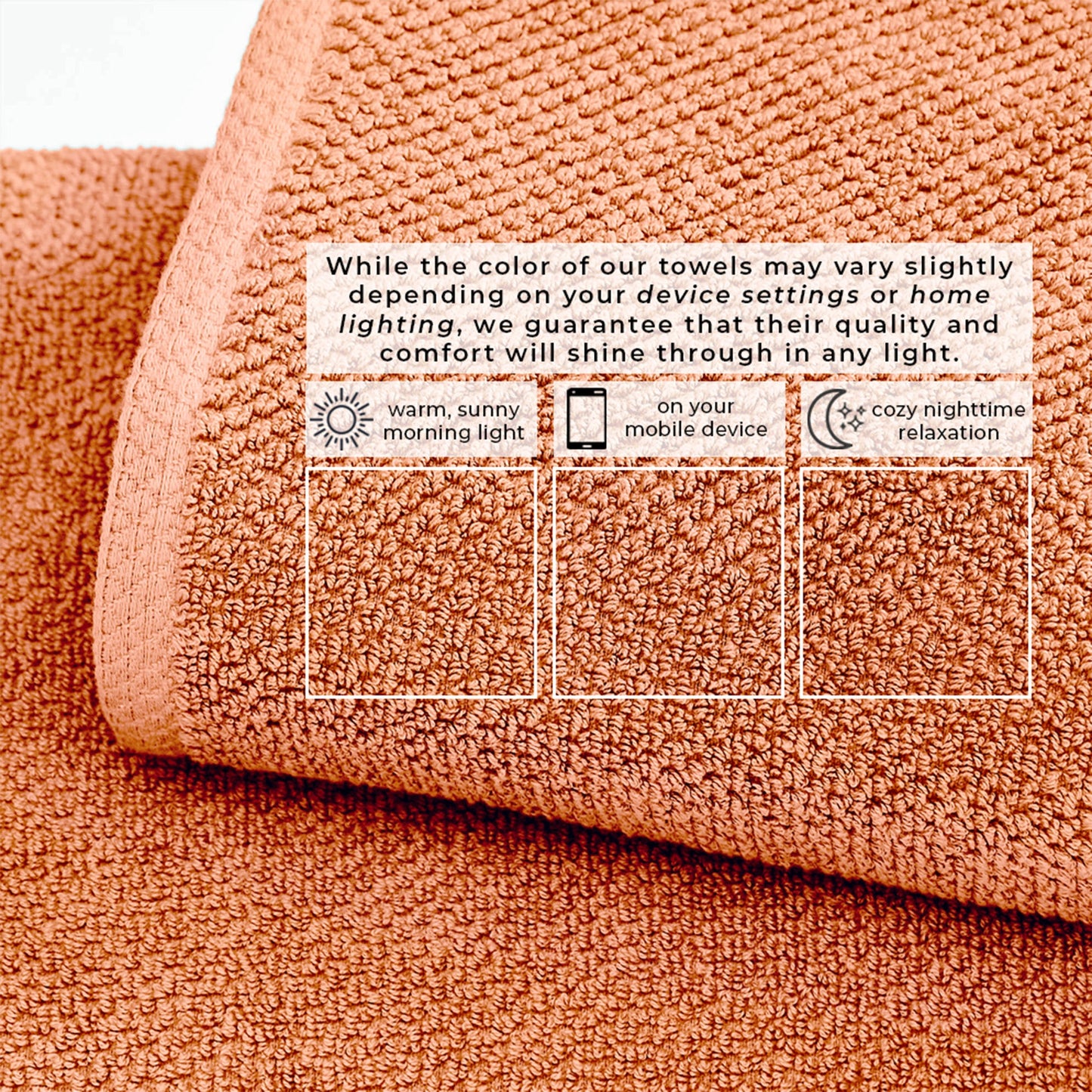 Cotton Textured Bath Towel Set - Acacia Collection