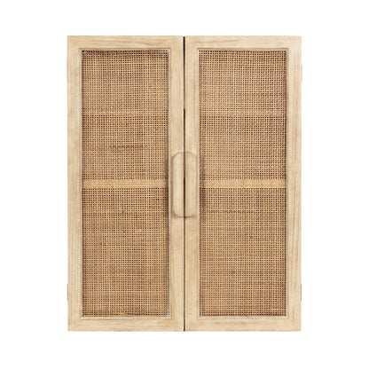 Ori Rattan 2-Door Wall Cabinet