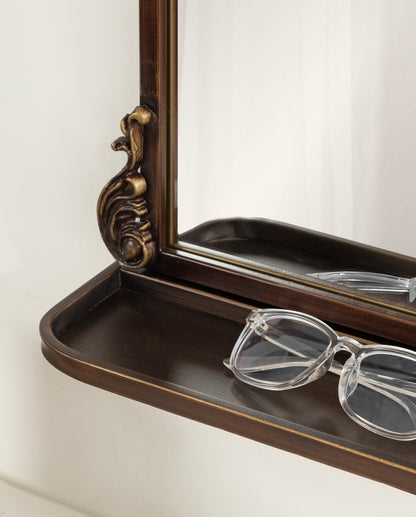 Arendahl Traditional Arch Mirror with Shelf